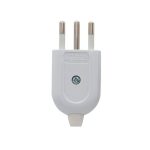 ENCHUFE MACHO PRACTICO 2P 10A - 250V BLANCO