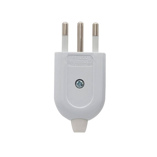 1006000000000.jpg ENCHUFE MACHO PRACTICO 2P 10A - 250V BLANCO - Imagen 1