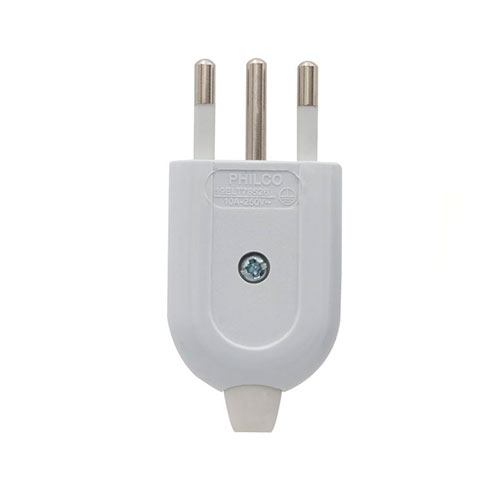 1009000000000.jpg ENCHUFE MACHO CONVERTIBLE 2P+T 10A - 250V BLANCO - Imagen 1