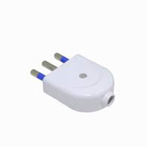 ENCHUFE MACHO PLANO 2P+T 16A - 250V BLANCO