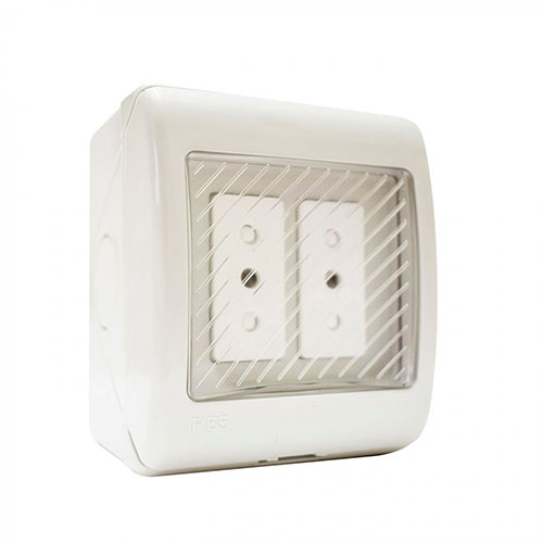 5327112000000.jpg CASQUETE HIDROBOX TOMA CORRIENTE DOBLE 10A - Imagen 1
