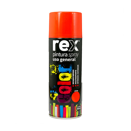 REX PINTURA SPRAY GENERAL 400 ML NARANJO