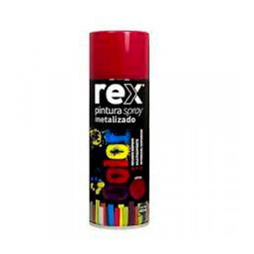 REX PINTURA SPRAY METALICO 400 ML ROJO