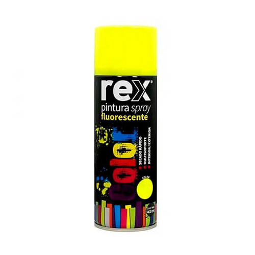 REX PINTURA SPRAY FLUORESCENTE 400 ML AMARILLO
