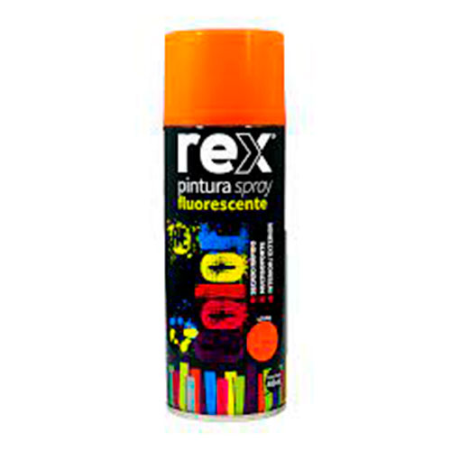 REX PINTURA SPRAY FLUORESCENTE 400 ML NARANJO