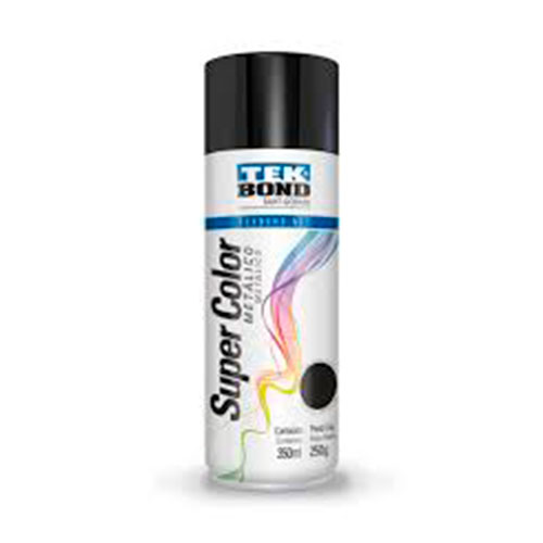 SPRAY TEK BOND METALICO NEGRO 350ML