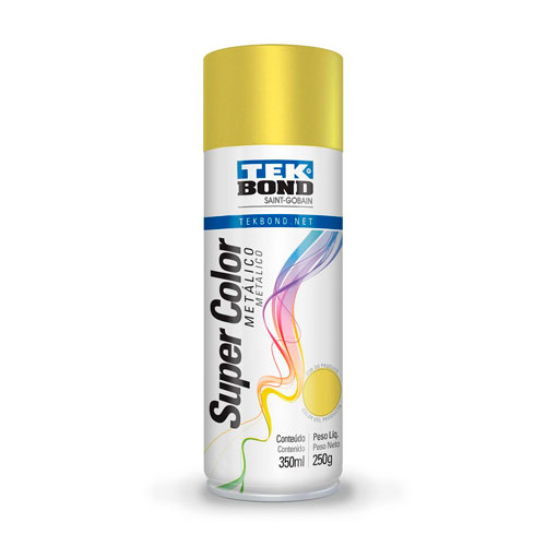 6995732716800.jpg SPRAY TEK BOND METALICO DORADO 350ML - Imagen 1