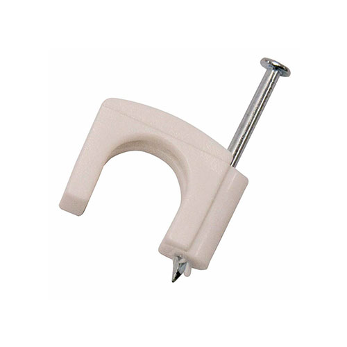 GRAPA CABLE COAXIAL 8MM MARFIL