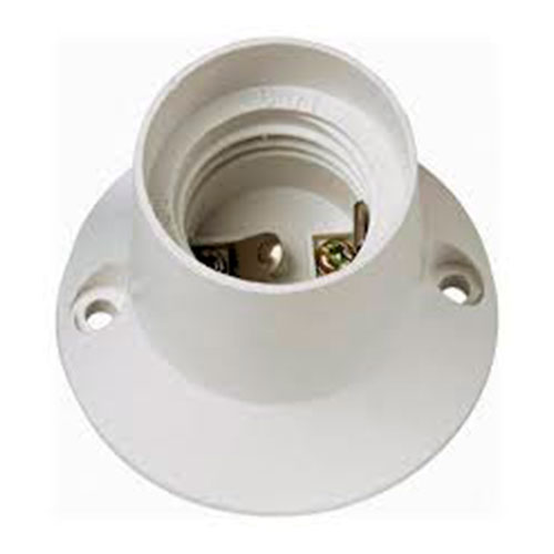 BASE RECTA CON BORNES DE CONEXION ROSCA E-27 RENIT