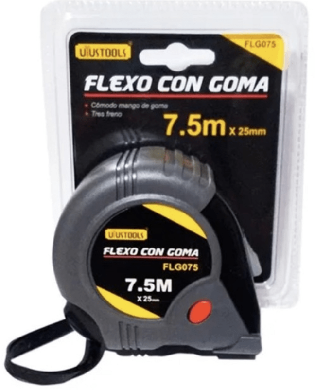 HUINCHA MEDIR FLEXO UYUSTOOLS 7,5 MTS UN