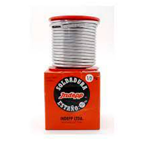 SOLDADURA ESTAÑO 1/2 KG 50% INDEPP