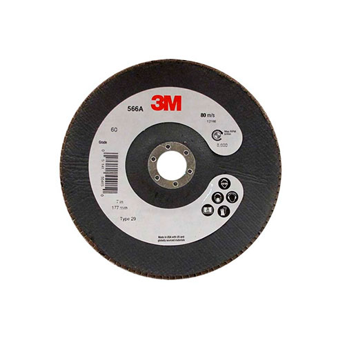 DISCO TRASLAPADO 3M 566A 4.5 GRANO 120 UNIDAD