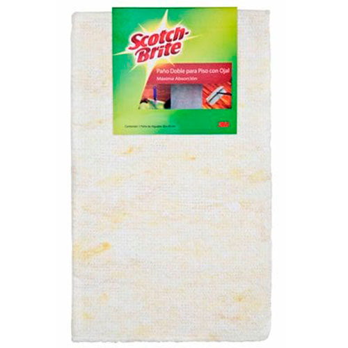TRAPERO ALGODON DOBLE C/OJAL SCOTCH BRITE 3M UN