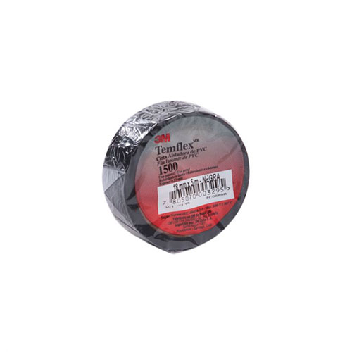 CINTA ELECTRICA 3M 1500 TEMFLEX NEGRO 18MM X 20M