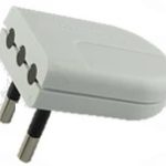 ENCHUFE MACHO CONVERTIBLE 2P 10A - 250V BLANCO